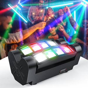60W 8LED RGBW 4 in 1 Spider Moving Head Stage Light