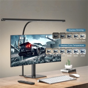 24W Ultra Wide LED Office Desk Lamp With Clamp