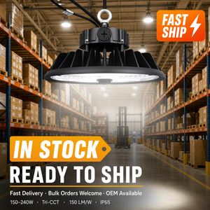 Stock UFO Highbay Energy-Saving Dimmable Black Finish